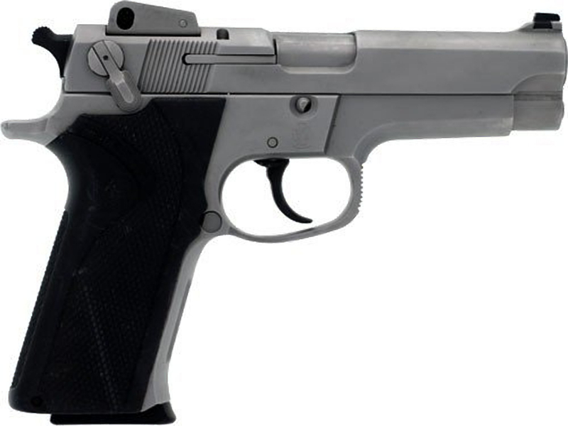 Smith & Wesson 5906 9mm Pistol, 4" Barrel Stainless, Semi-Auto,Traditional Double Action, 15 Rd, Ambi -Safety, Good to Very Good Condition - LEO/Used