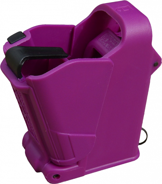 Maglula UP60PR UpLULA Loader & Unloader Double & Single Stack Style made of Polymer with Purple Finish for 9mm Luger, 45 ACP Pistols