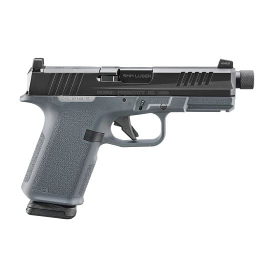Ruger RXM 19412 9mm Semi-Automatic Pistol, 4.5" Threaded Barrel, Magpul Stealth Grey Frame, 2-15rd Magpul Magazines, Co-Witness Blacked Out Rear Sight w/ Tritum Front