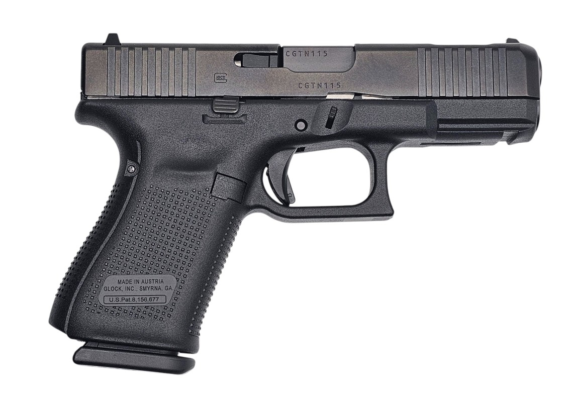 Glock 19C V, Compensated, Semi-Automatic Pistol, 4" Ported Barrel, 9mm, (3) 15 Round Magazines, Gen V w/ Front Slide Serrations, V Series - PV1959203