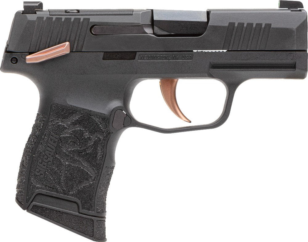 Sig Sauer P365 Rose Semi-Automatic .380 ACP Optic Ready Pistol with X-RAY3 Sights, 3.1" Barrel, (2) 10 Round Magazines, & Full Accessory Kit  - 365-380-ROSE-MS