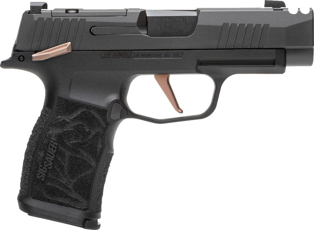 Sig Sauer P365 Rose XL Semi-Automatic 9x19mm Optic Ready Pistol with X-RAY3 Sights, 3.1" Barrel, (2) 12 Round Magazines, & Full Accessory Kit  - 365XL-9-ROSE-MS