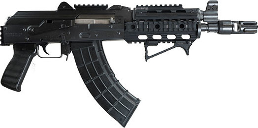 Zastava ZP92762PATM ZPAP92 Serbian Made AK-47 Pistol, 7.62x39 Caliber, Rear Trunion Rail, Night Brake, Top Optic Rail - 30 Rd Mag