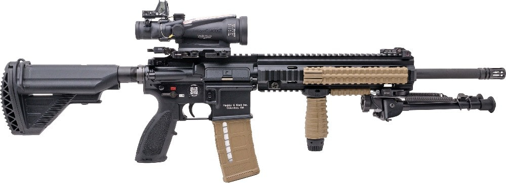 Heckler and Koch MR27 Deployment Kit Semi-Automatic 5.56x45mm Rifle with Trijicon ACOG & RMR, 16.5" Barrel, 30+1 Capacity - Limited Edition - 81000930