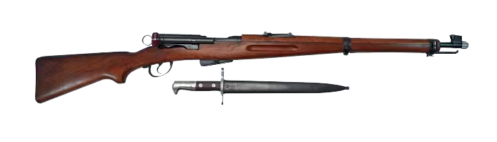 Swiss K1911 Carbine Straight Pull Rifle 7.5x55 - NRA Surplus Very Good Condition, Complete with Numbers Matching Bayonet & Scabbard - C & R Eligible
