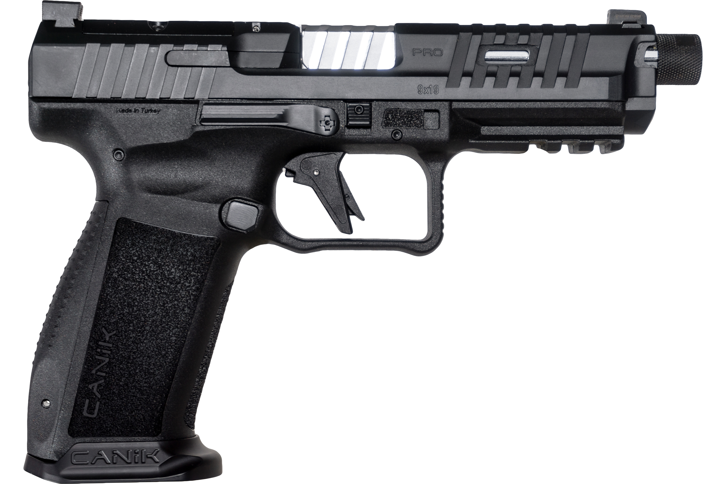 Canik Mete SFT PRO Semi-Automatic, Striker Fired, Optic Ready, 9mm Pistol, 5" 1/2 x 28 Threaded Bbl, 18 Rd & 20 Rd Mag, Acc Pkg - Black - HGP7156-N