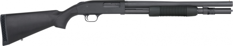 Mossberg 590 50778 Shotgun 12 Gauge 18.5" Barrel 6+1 Pump Action Synthetic Stock Matte Blued Cylinder Bore