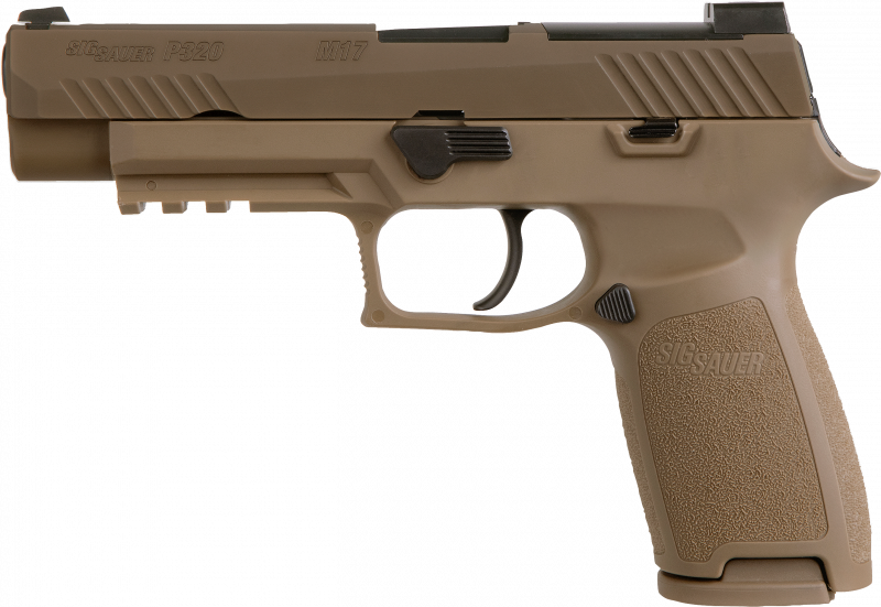 Sig Sauer P320-M17 Handgun 9mm Luger 10rd Mags (3) 4.7" Barrel Coyote Tan