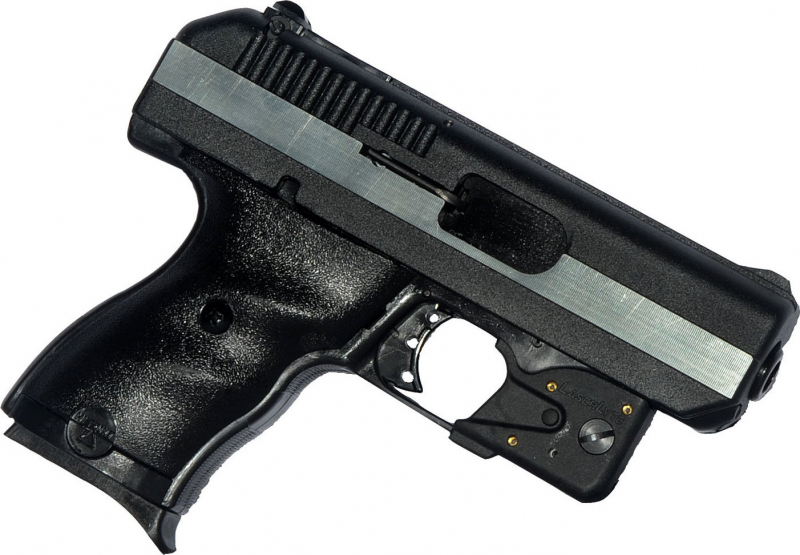 Hi-Point CF380LLTGM w/LaserLyte Double 380 ACP 3.5" 8+1 3-Dot Black Polymer Grip Black/Chrome