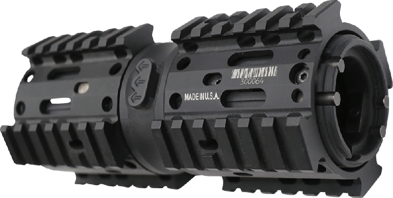 Ballista Tactical Systems Nautilus Rotating Carbine-Length Quad Rail For AR-15 Platforms - Black - NRR-14407