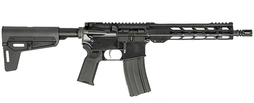 Anderson AR-15 Pistol, 10.5" BBl, 9.5" M-Lok Handguard, Magpul Brace & Grip, 5.56 Nato,1 In 7 Twist, Forged Upper & Lower, M16 BCG - B2-K870-A006-B