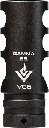 Aero Precision VG6 Gamma Muzzle Brake 2.2" L 5/8x24 tpi 17-4 Stainless Steel Black Nitride - APVG100016A