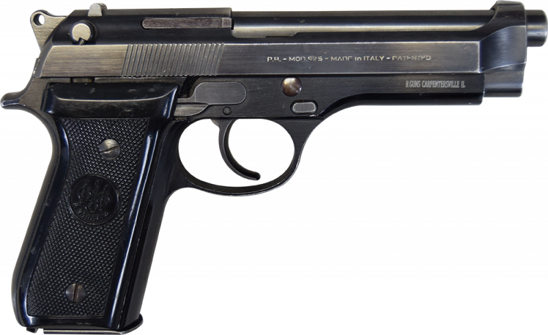 Beretta 92S 9mm Semi-Auto Pistol, Surplus Police Trade-In's, Used Very Good to Good Condition, Made In Italy