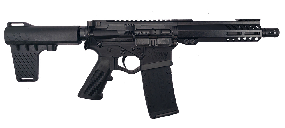 American Tactical Omni Hybrid Maxx Semi-Automatic AR-15 Style Pistol with 7.5" Barrel, 7" M-LOK Handguard, (1) 30 Round Magazine - ATIGOMX556ML7CCB