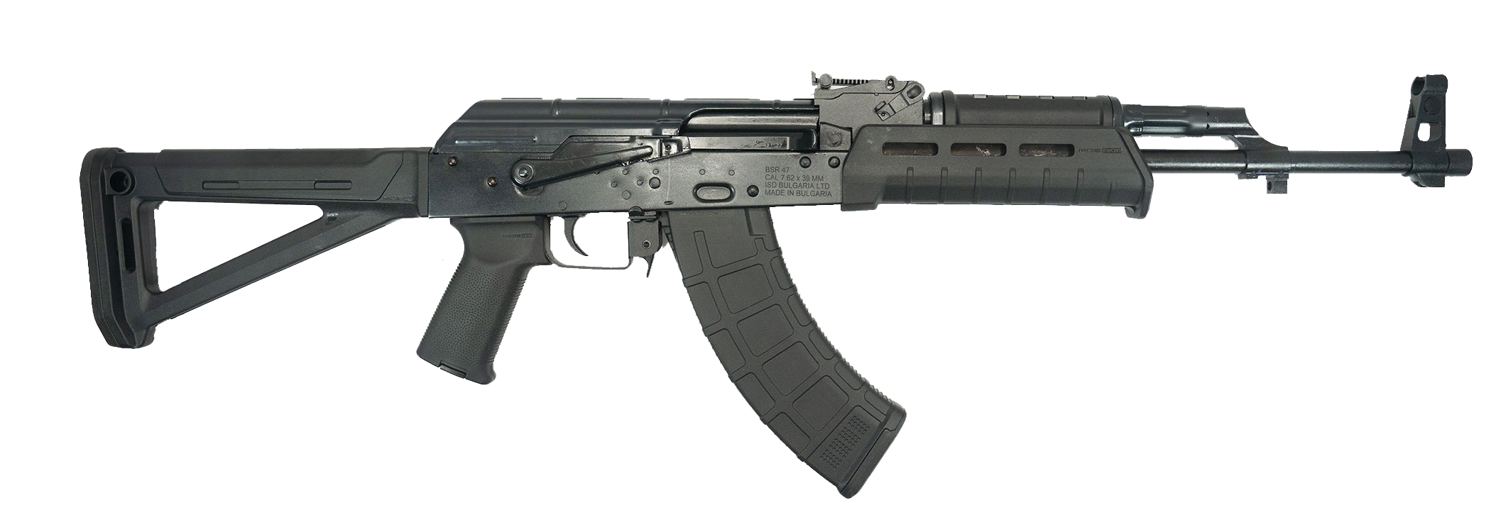 Red Star Ordnance BSR47, Bulgarian AKM/AK-47 Rifle, 7.62x39, Magpul MOE Furniture, 1mm Receiver, 16.3" Hammer Forged Barrel, Blued Finish, 30rd Pmag