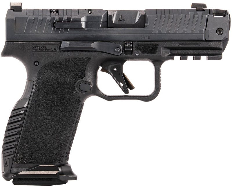 Canik Mete MC9 Prime RADIAN, 3.8" RADIAN RAMJET Barrel w/ RADIAN AFTERBURNER Compensator, Optic Ready, (2)17 Rd Magazines, Holster, Night Fision Night Sights, Black