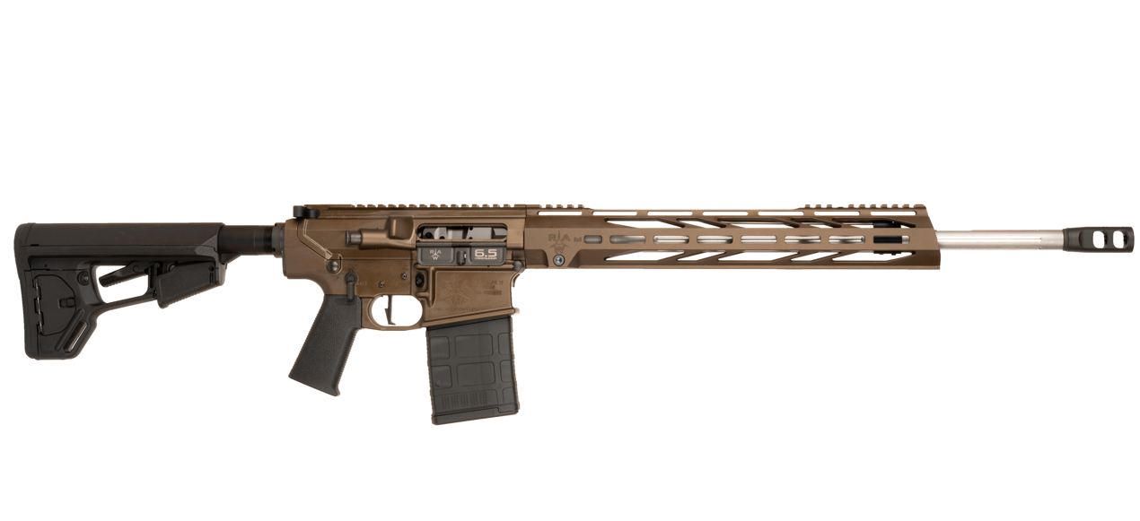 Red Arrow Weapons RAW10MB Semi-Automatic 6.5 Creedmoor AR-10 Style Rifle, Midnight Bronze, 20" Stainless Fluted Barrel, Magpul Furniture