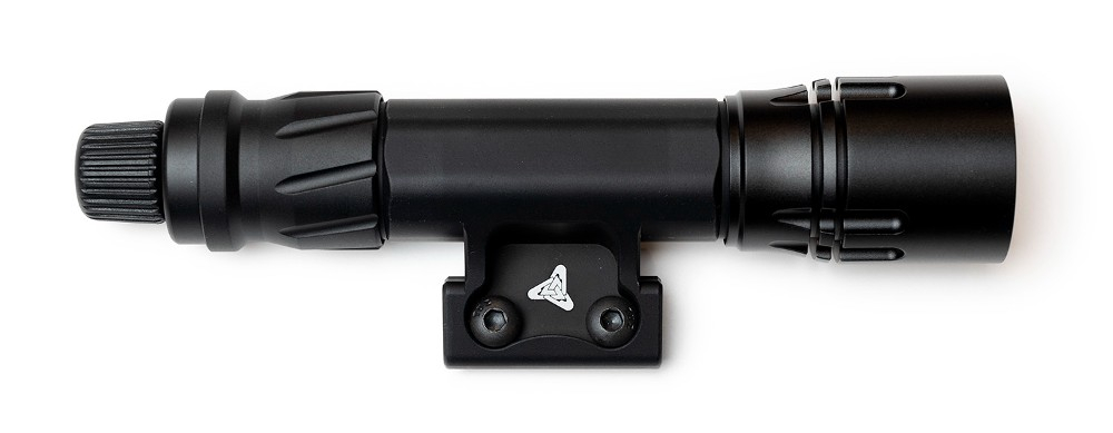 Valhalla Tactical Baldr Standard SOL + ODA Weapon Light Mount/Switch Combo with Dual-Fuel LED Head - VTX-SOLDF1-SD-BK