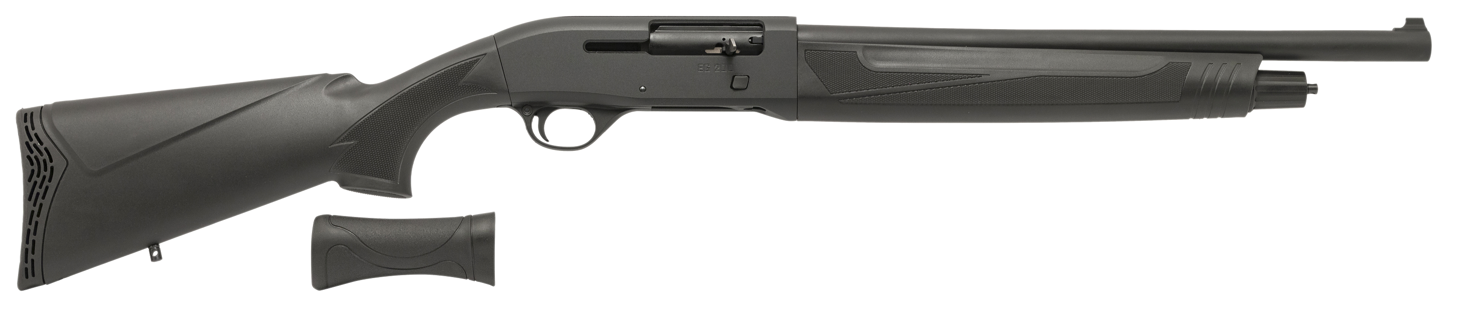 Panzer Arms, EG200, Semi-Auto Shotgun,18.5" Barrel,12 Gauge ,3" Chamber, 5+1+1 Capacity, Mobil Chokes, Black Polymer Furniture Combo, Adj. Gas System