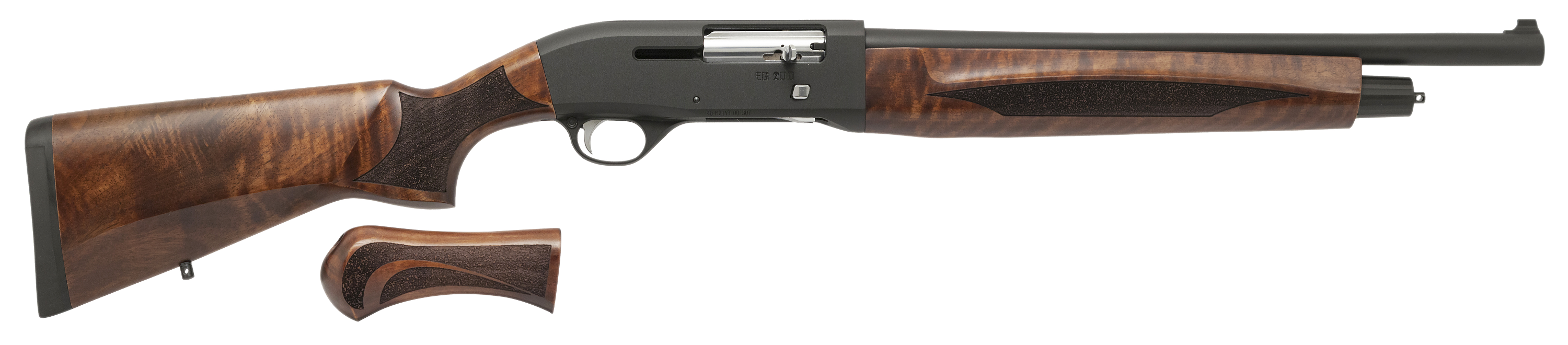 Panzer Arms, EG200, Semi-Auto Shotgun,18.5" Barrel,12 Gauge ,3" Chamber, 5+1+1 Capacity, Mobil Chokes, Walnut Furniture Combo - Adjustable Gas System