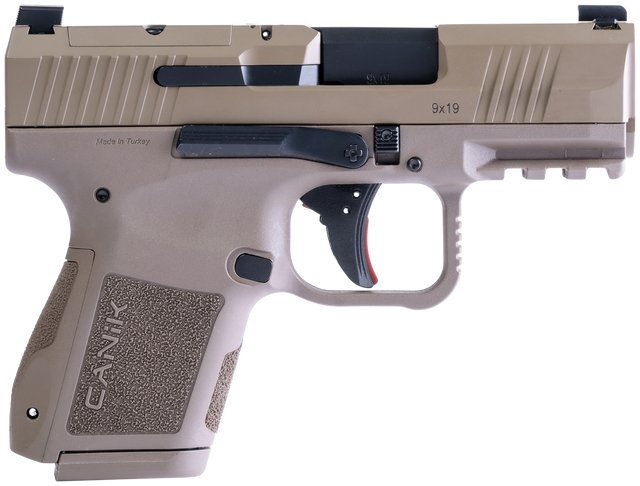 Canik Mete MC9 Micro Compact 9mm Pistol, FDE Cerakote,15 +1 Capacity, 3.18", Optic Ready, Holster, 2 Mags, Hard Case & Full Accessory Pkg - HG7620D-N