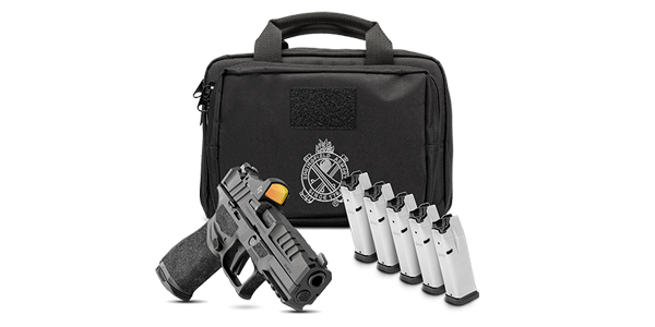 Springfield EC9459BUGU25 Echelon Full Size 9MM Semi-Auto Pistol GEARUP 25, 20+1 Capacity, Includes Crimson Trace Red Dot Optic, 5 magazines and Range Bag