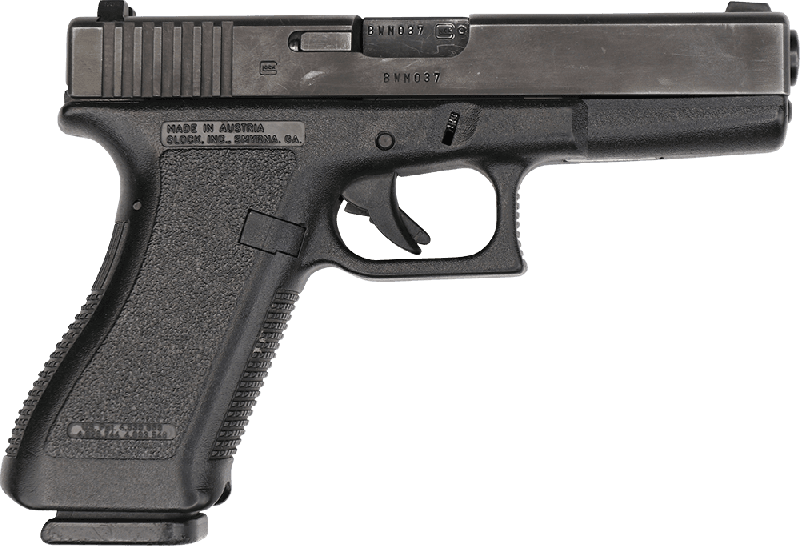Glock 17 Gen 2 Semi-Auto Pistol 9mm 4.49" Barrel, (1) 17 Round Mags, - Used Law Enforcement Trade-In - Surplus Good/Very Good