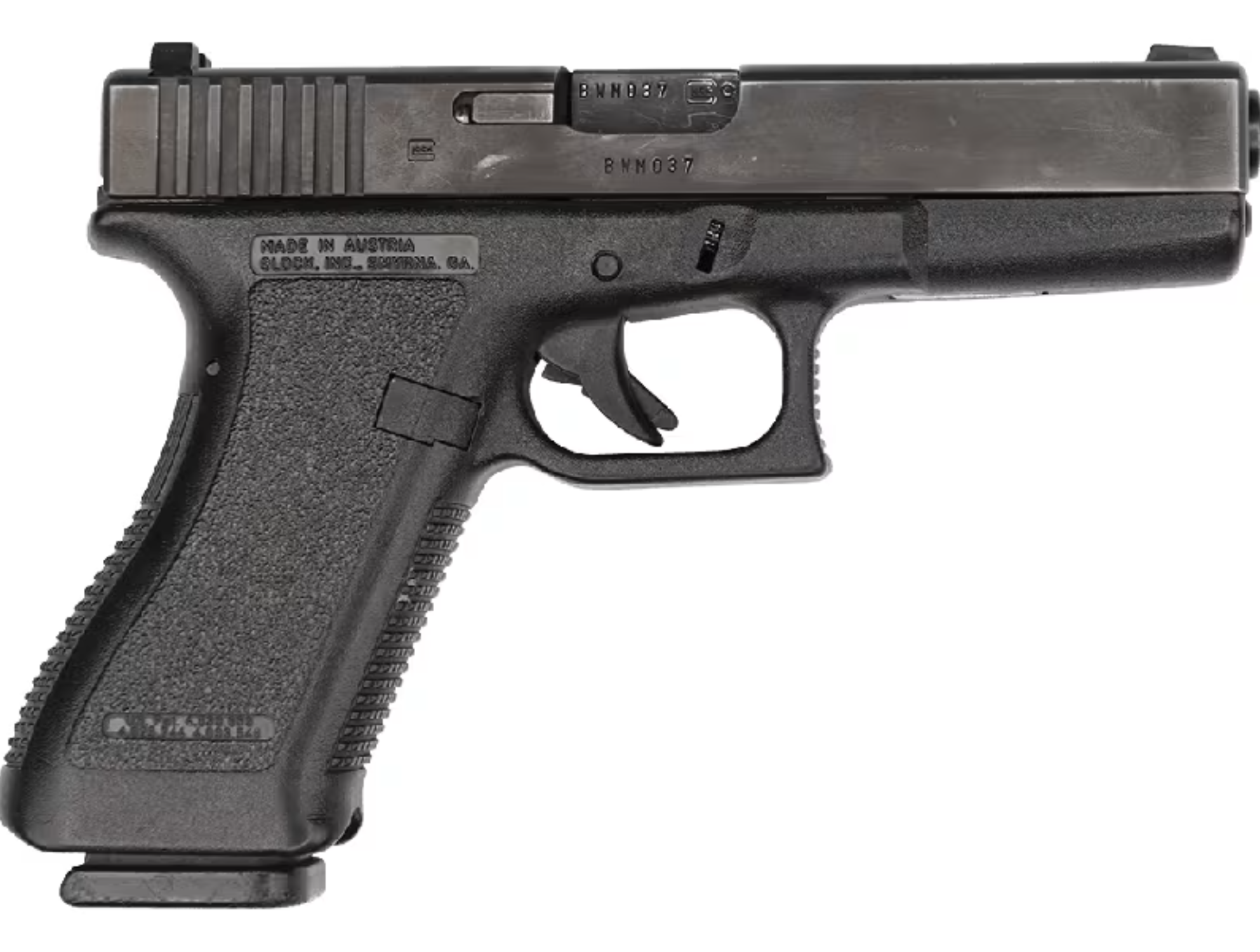 Glock 17 Gen 2 Semi-Auto Pistol 9mm 4.49" Barrel, - Used Law Enforcement Trade-In - Various Modified Glocks - Surplus Good Condition