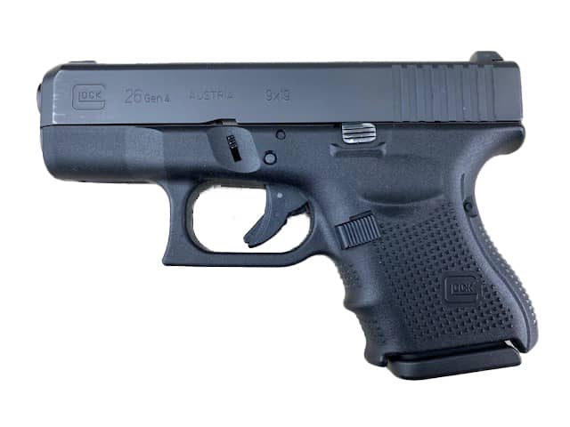 Glock 26 Used, 9mm Law Enforcement Trade In W /1 Factory 10 Rd Mag - Gen 4 - Good to Very Good Surplus Condition