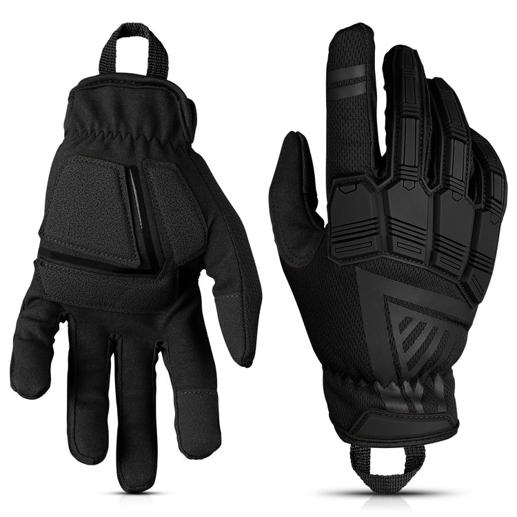 Glove Station Impulse Guard TPR Impact Resistant Tactical Gloves - Black - Medium - GS-TKG126-MD-BLK
