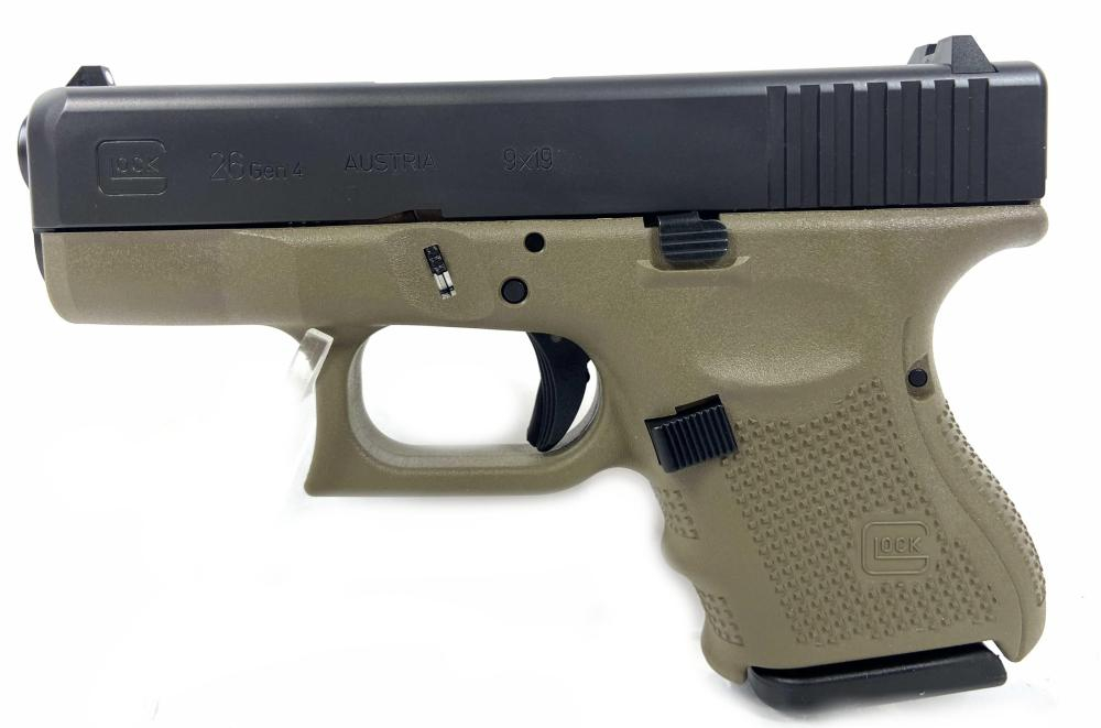 USED Glock 26 , ODG Frame, 9mm Law Enforcement Trade In W /1 Factory 10 Rd Mag - Gen 4 - Excellent Surplus Condition