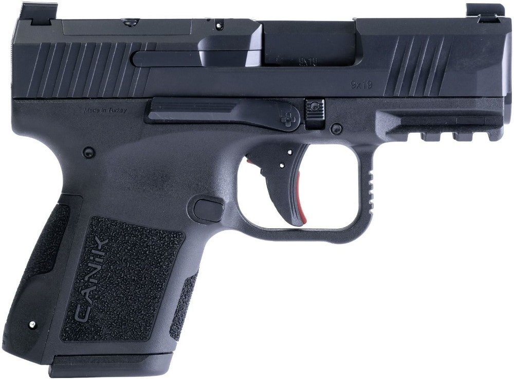Canik Mete MC9 Micro Compact 9mm Pistol, Black,15+1 Capacity, 3.18" Barrel, Optic Ready, Holster, 2 Mags, Hard Case & Full Accessory Pkg - HG7620-N