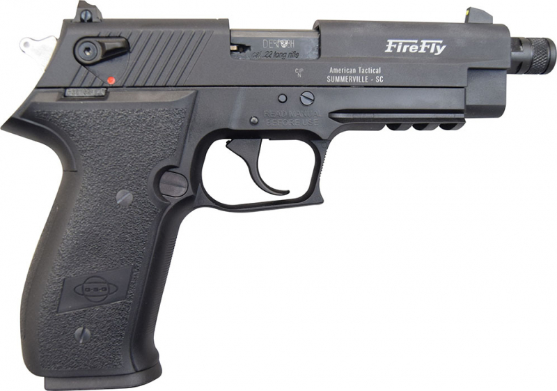 ATI GSG Firefly Pistol .22LR - 4.9", Black, 10rd Capacity, Threaded Barrel - GERF2210TFF