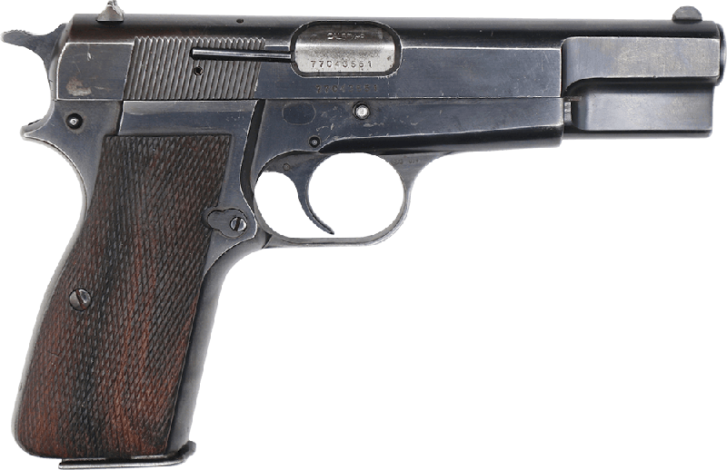 Browning Hi-Power 9mm Pistol, Original Belgian Made Surplus Police Pistols By F.N Herstal, 13 Round Mag, Various Finishes & Conditions - Code HG2340
