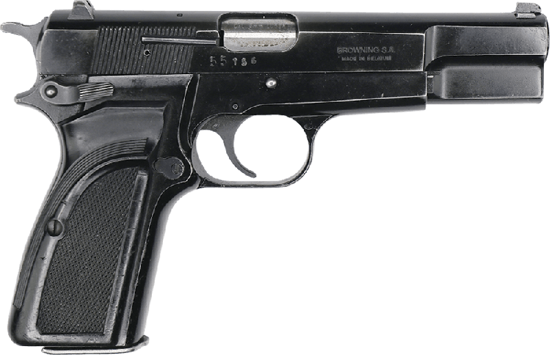 Browning Hi-Power 9mm Pistol, Original Belgian Made Surplus By F.N Herstal, Model MKIII, 13 Rd Mag - NRA Surplus Good to Excellent Condition