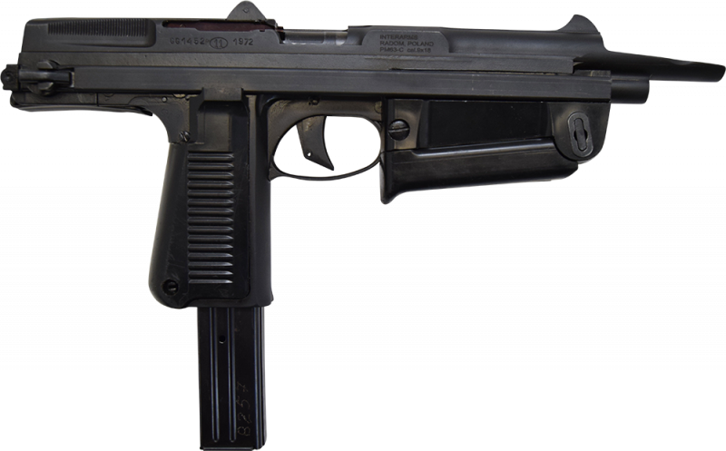 Polish PM-63C RAK Semi-Auto Pistol 9x18 Caliber Pistol Pkg With (1) 15 Round Magazine & (1) 25 Round Magazine, Very Rare - Pioneer Arms Radom Poland