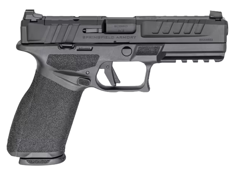 Springfield Armory Echelon 9mm Semi-Automatic Pistol, OR, 3-Dot Sights, Modular, 4.5" Hammer Forged Bbl, 17 & 20 Round Magazine, Black - EC9459B-3D