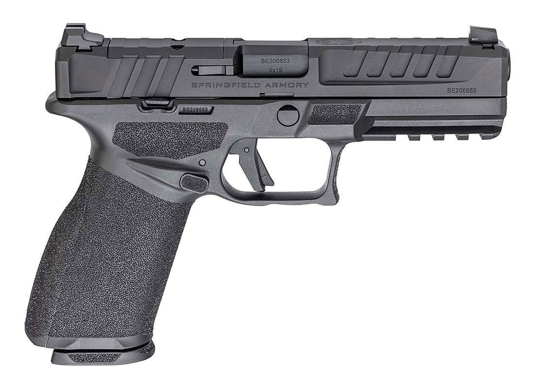 Springfield Armory Echelon 9mm Semi-Automatic Pistol, OR, U-Notch Sights, Modular, 4.5" Hammer Forged Bbl, 17 & 20 Round Magazine, Black - EC9459B-U