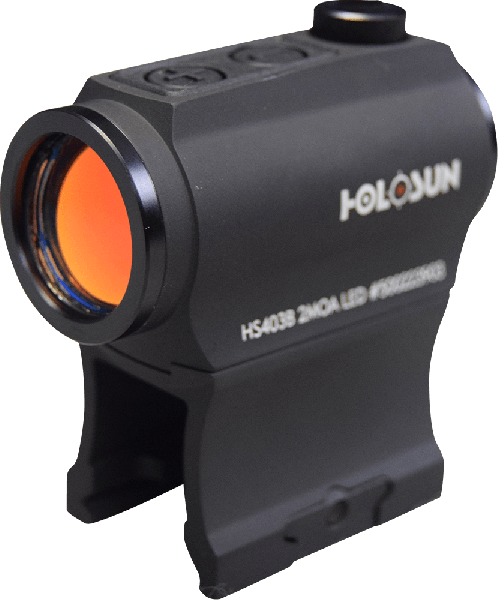 Holosun Technologies Micro 2 MOA Red Dot Sight With Shake Awake Technology - Model HS403B - Comes with Battery