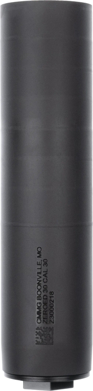 CMMG ZEROED 30 Suppressor, 6.5" Long, Heat Treated 17-4 Stainless Steel, 1.375"-24 HUB Compatible, Two Direct Thread HUB Mounts Included  - 11DB015