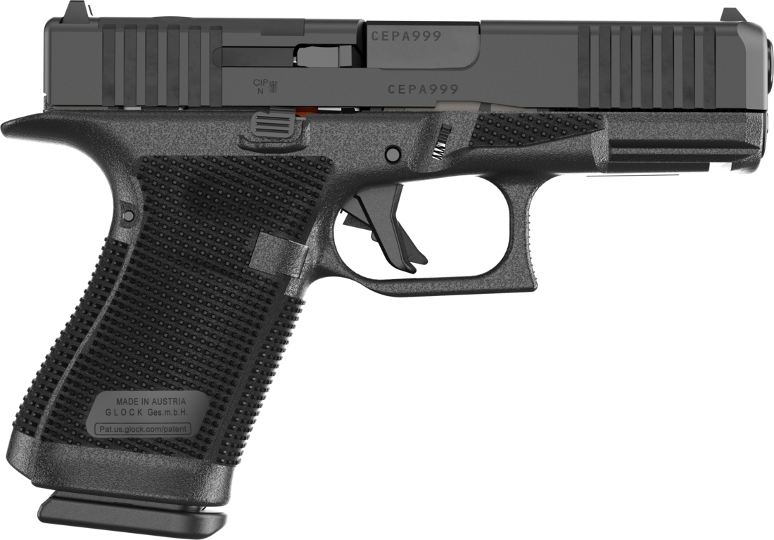 Glock 19 GEN 6, Semi-Automatic Pistol, 4" Barrel, 9mm, (3) 10 Round Magazines, RTF6 Grip Texture, Ambidextrous Slide Release,  - P61950201