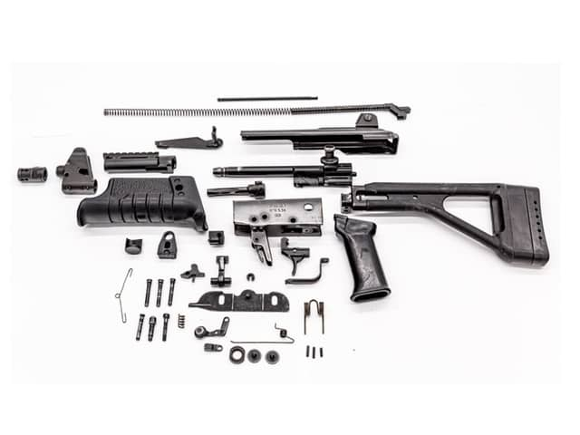 Original Israeli Micro Galil Parts Kit - 5.56 Nato Caliber - Complete Less Barrel, Receiver and Full Auto Parts.