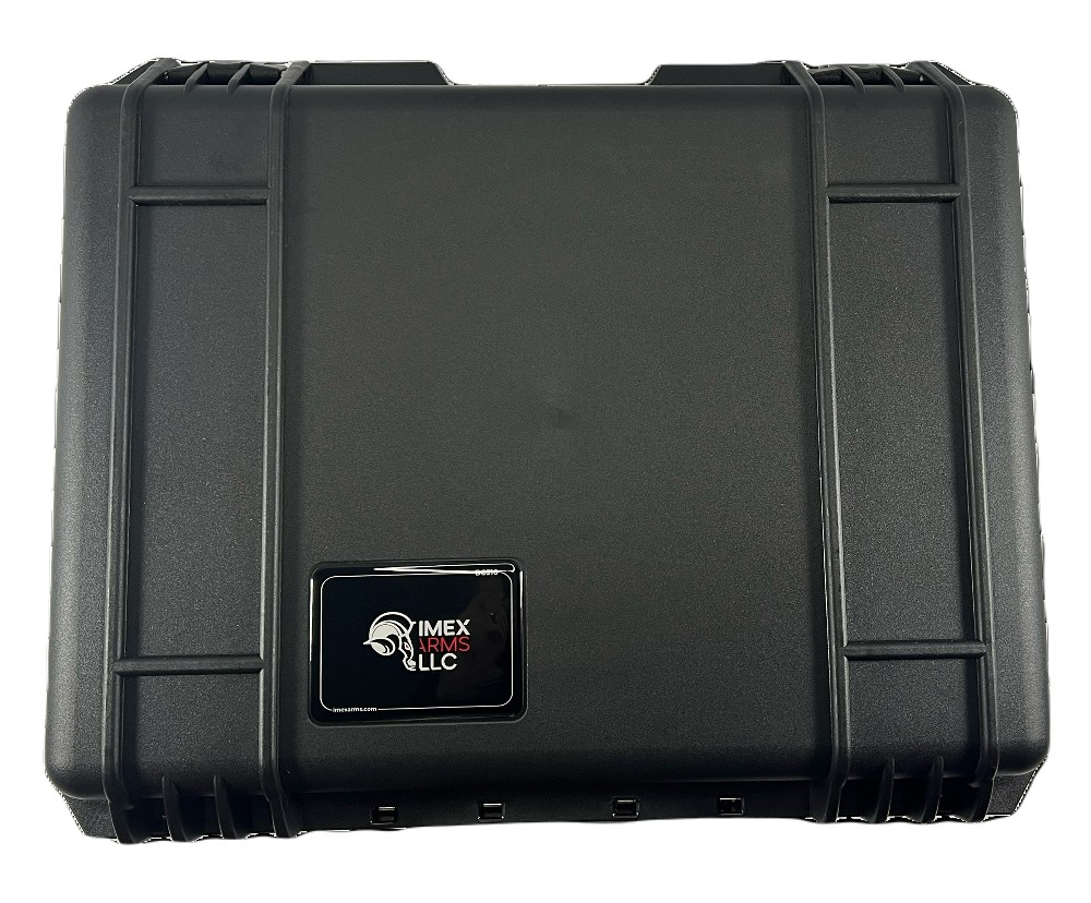 IMEX Arms BC510 Gun Case, Holds 5 Pistols & 20 magazines, Easily convertible, 19.75" x 15.53" x 7.48", Padlock Capable, TSA Approved, Waterproof, Black