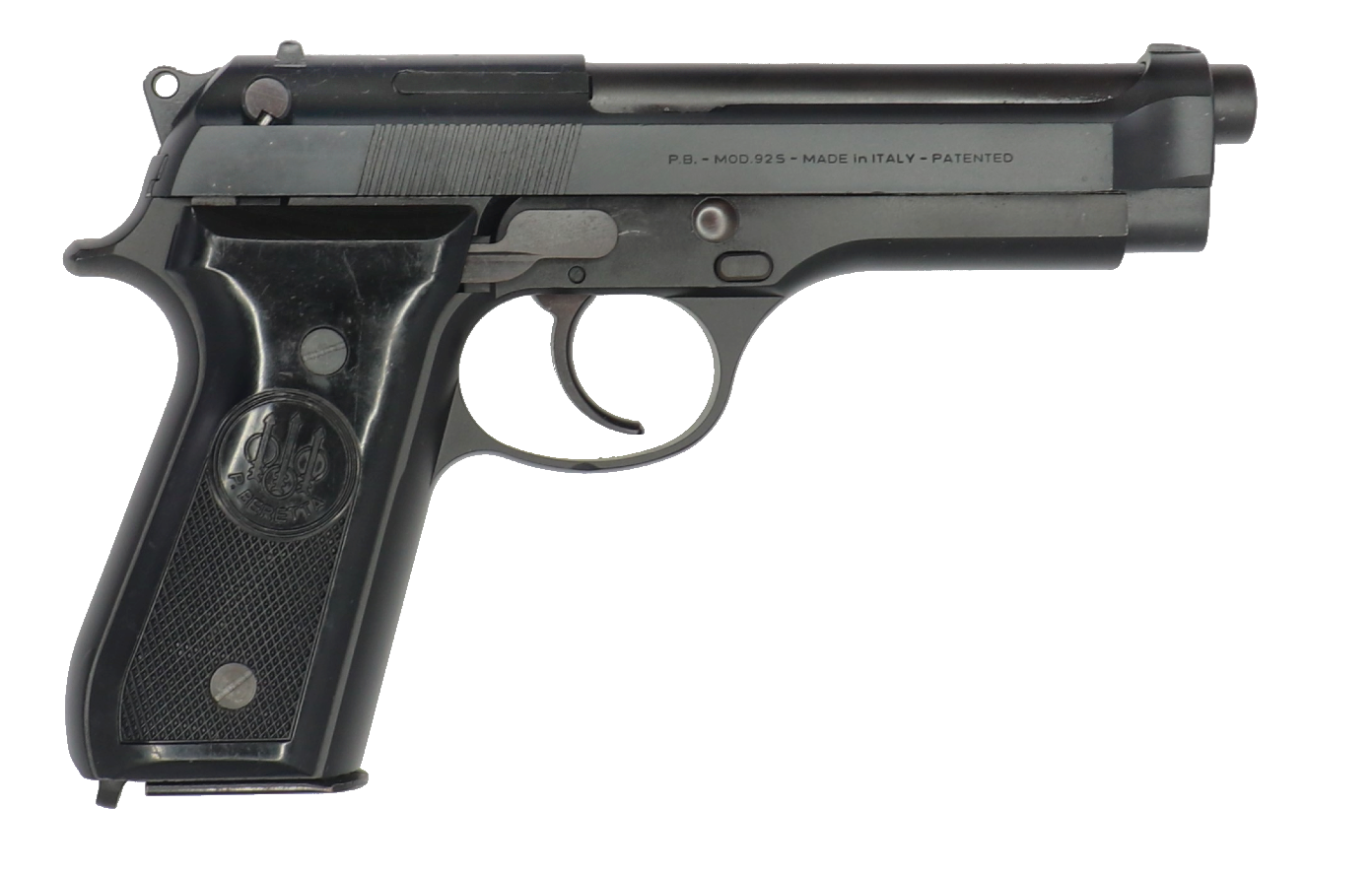 Beretta 92S 9mm Semi-Auto Pistol, 15 Round, Surplus Police Trade-In's, Made In Italy, Refurbished Excellent Condition, New DuraCoat Finish