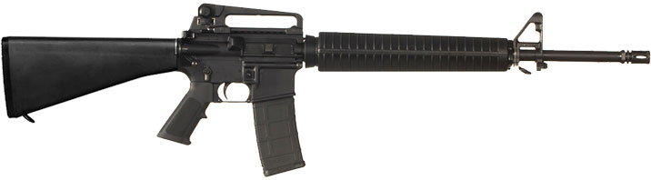 Colt Mfg AR15A4 A4, .223 Rem /, 5.56 NATO 30+1 Capacity, 20" Black Rec/Barrel Black A2 Fixed Stock Black Polymer Grip, Detachable Carry Handle