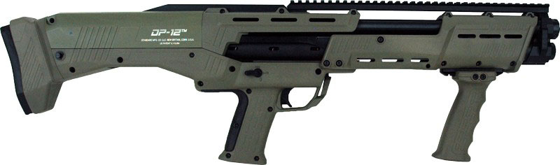 Standard Manufacturing DP-12 - 16 Shot Double Barrel Pump Action 12GA Shotgun - ODG Finish