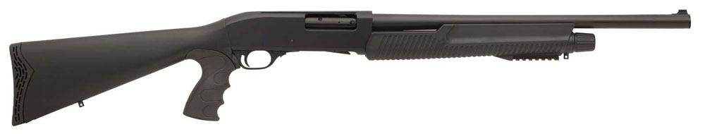 Ermox XPro-P 12 Gauge 18.5" Barrel Pump Action Shotgun, 3 Chambers, 5+1 Capacity, Pistol Grip Stock