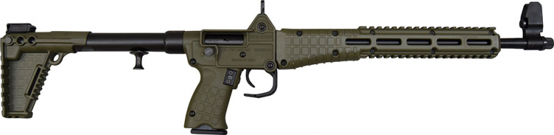 Kel-Tec SUB2K9MPBGRNHC SUB-2000 Collapsible Rifle 9mm S&W M&P Mag 17rd - SUBK MP Black/Green
