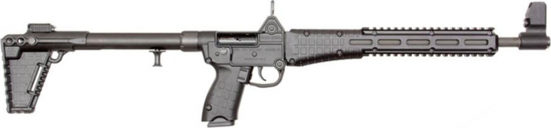 Kel-Tec SUB-2000 9mm Collapsible Rifle GLK 17 Model, Glock Mag Compatible, W / 17 Round Mag - Black - KELGSUB2K9GLK