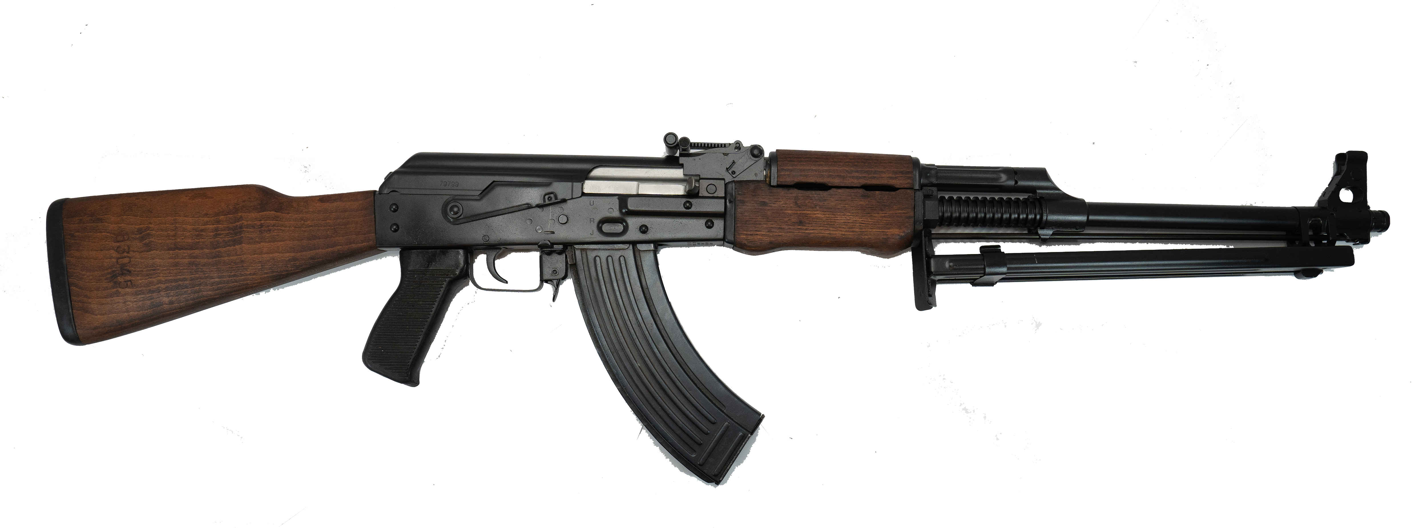From Ben's Private Collection - Yugo M72B1 RPK-Style Rifle, Semi-Auto, 7.62x39, Heavy Finned Barrel, 30 Round, W / Bi-Pod by J.R.A - # 203983